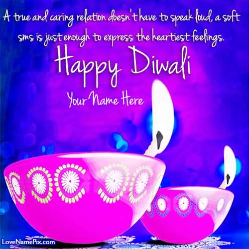 Happy Diwali Diyas Card
