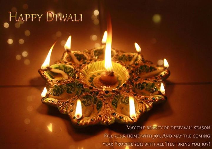 Happy Diwali May The Beauty of Deepavali Season Fill Your Home With Joy And May The Coming Year Provide You With All That Bring You Joy