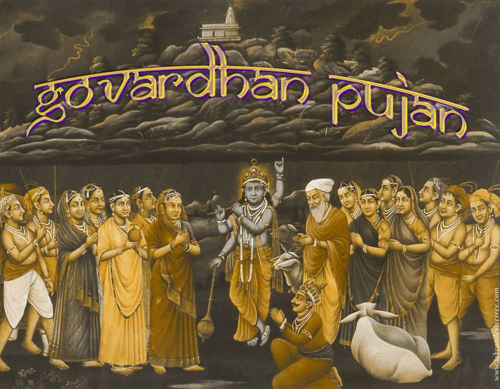 Happy Govardhan Pujan Lord krishna an gokuldhamvasi picture