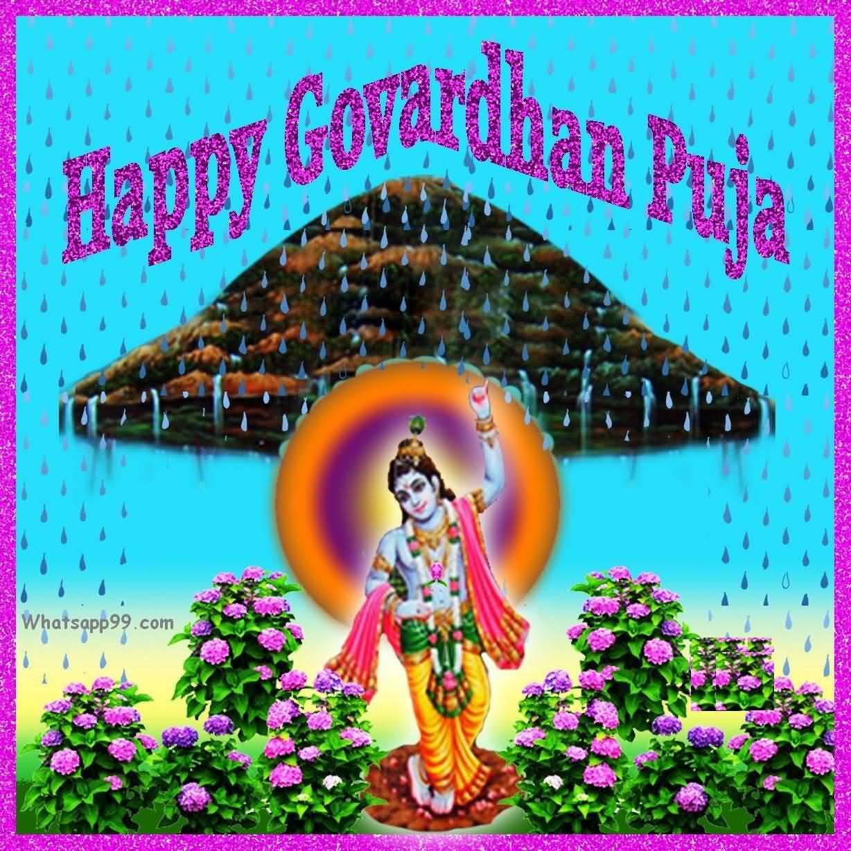 Happy Govardhan puja wishes graphic