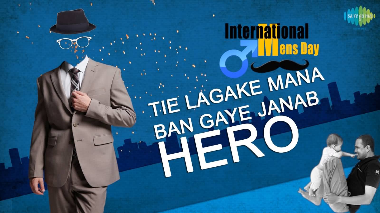 Happy International Men’s Day hindi wishes wallpaper