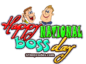 Happy National Boss Day Glitter