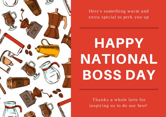 Happy National Boss Day thanks A Whole Latte For Inspiring Us To Do Our Best