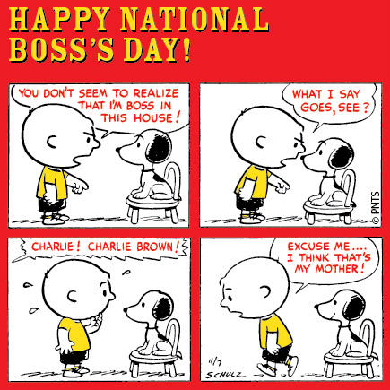 Happy National Boss's Day Comic Page