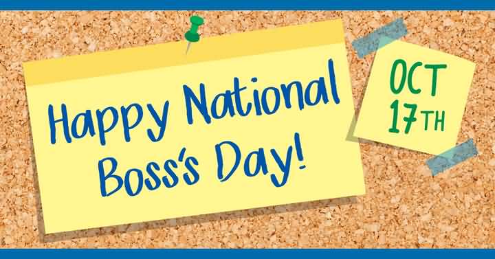 Happy National Boss’s Day October 17th Sticky Note