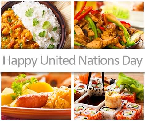 Happy United Nations Day Food Picture
