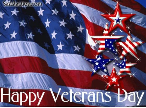 Happy Veterans day american flag stars image