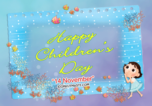 Happy children’s day 14 november glitter