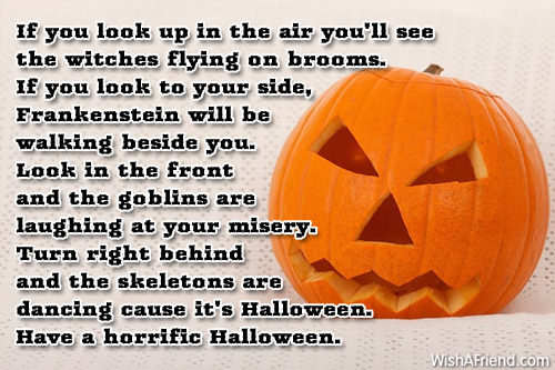 Have a horrific Halloween orange pumpkin mask picture