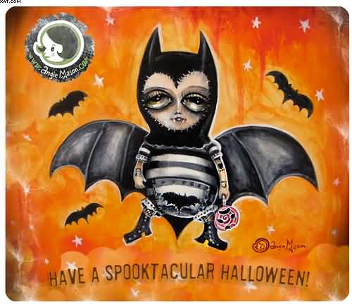 Have a spooktacular Halloween painting card