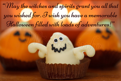 I wish you have a memorable Halloween filled with loads of adventures cute ghost in cup picture