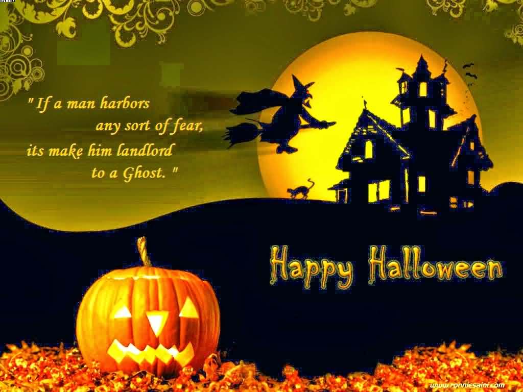 If a man Harbors any sort of fear its make him landlord to a ghost Happy Halloween
