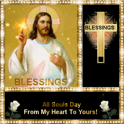 In Honor Of All Saints Day Blessings Of Jesus Christ Glitter image