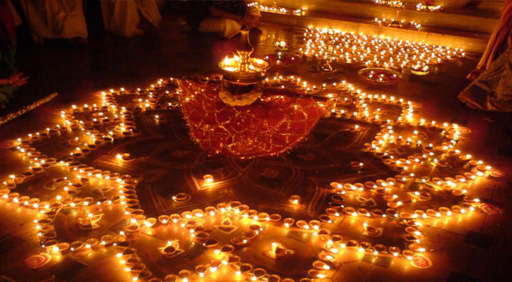 Incredible Diyas Decoration For Diwali Festival