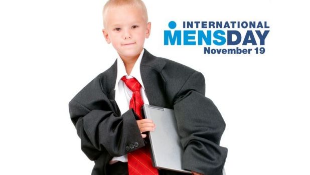 International Men’s Day Boy Dressed As Business Man