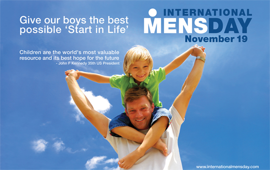 International Men’s Day father son image
