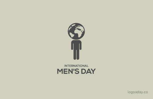 International Mens Day man With Earth Globe Illustration