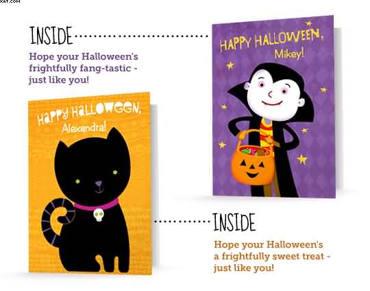 Kids Halloween wishes Cards