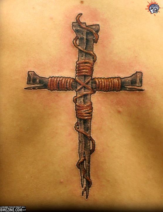 Nails Cross tattoo