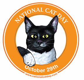 National Cat Day October 29th Logo
