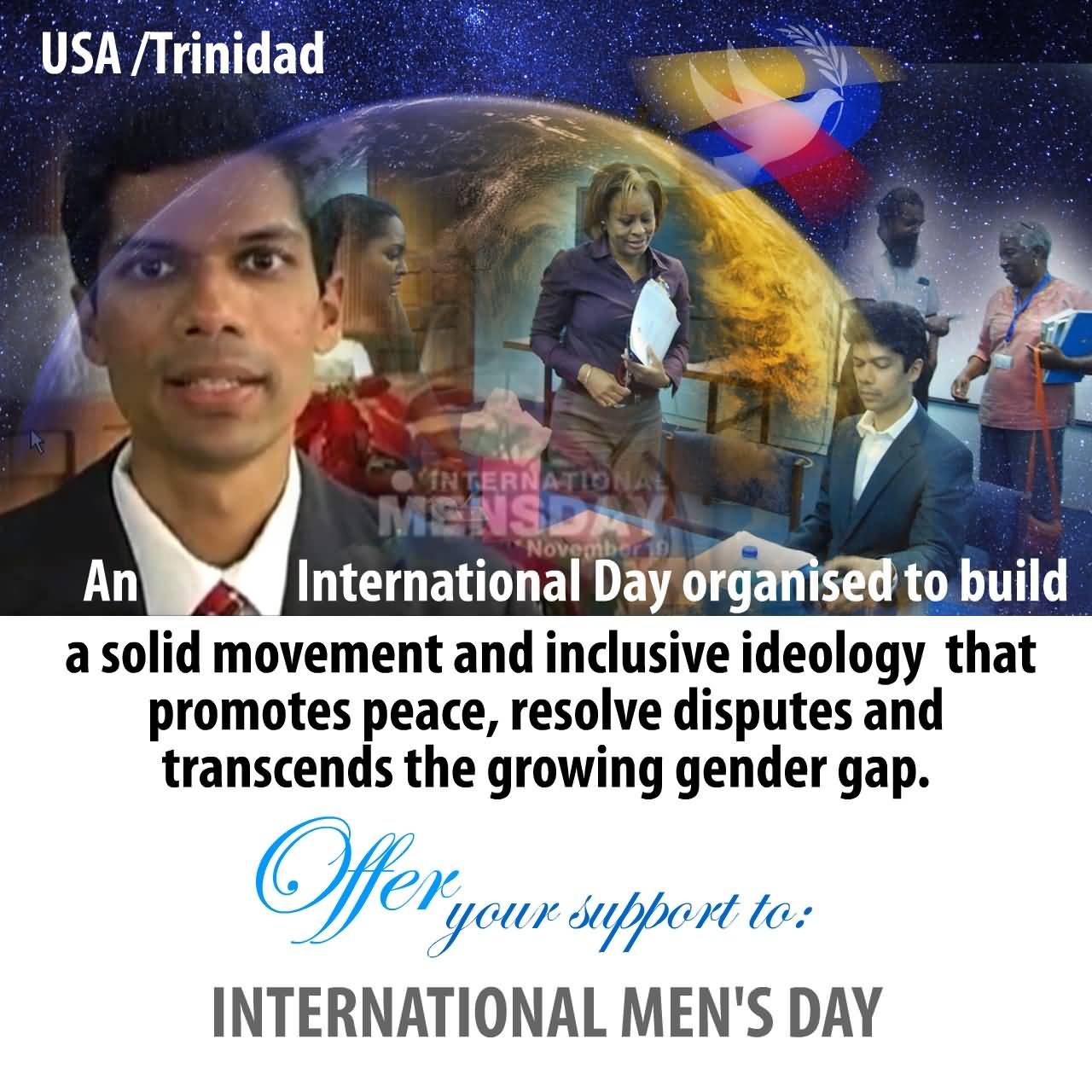 Offer your Support To International Mens Day