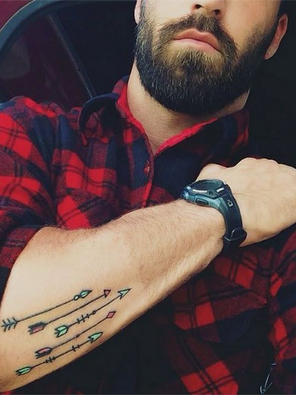 Positive Arrows Tattoo Design For Men