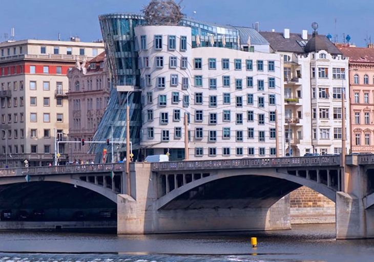 The Dancing House View Across The river