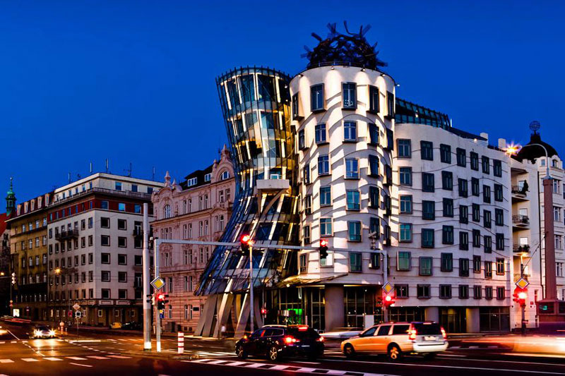 The Dancing House View at Night