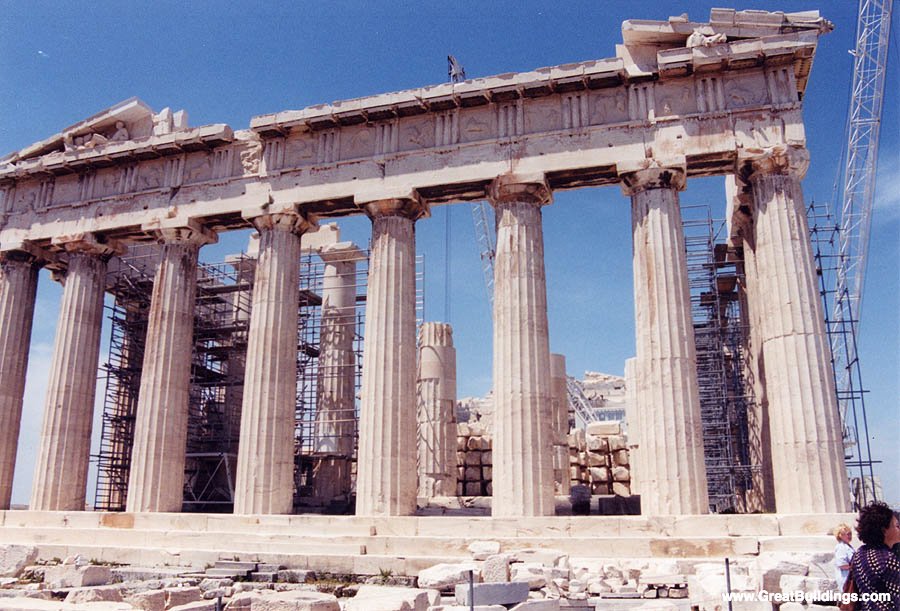 The Parthenon during construction