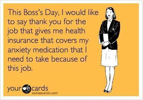 This Boss's Day I Would Like To Say Thank You For The Job