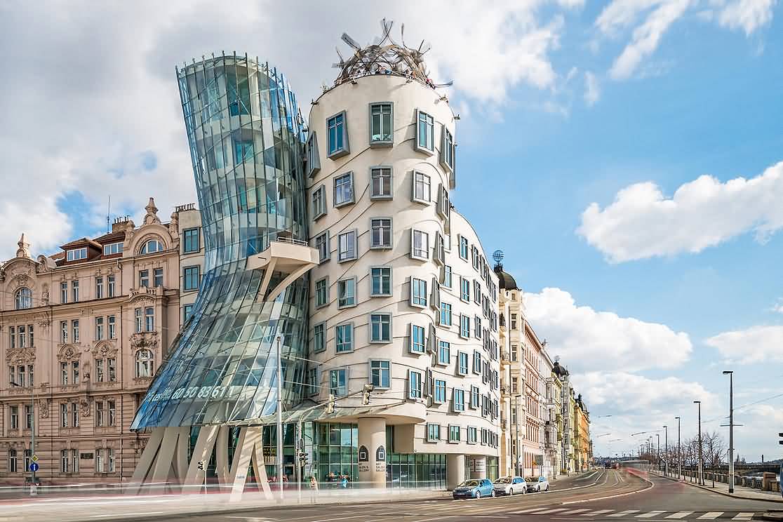 View Of The Dancing House In prague