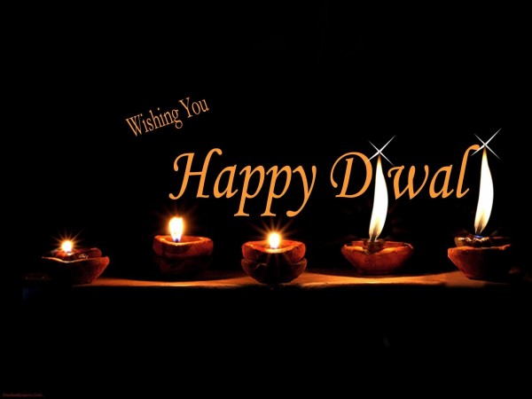 Wishing You Happy Diwali Diyas Picture