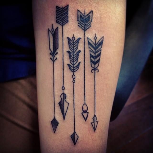 Warrior Arrows Tattoo