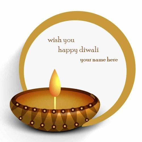 Wish You Happy Diwali Greeting Card