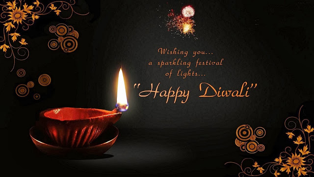 Wishing You A Sparkling Festival Of Lights Happy Diwali Greeting Card