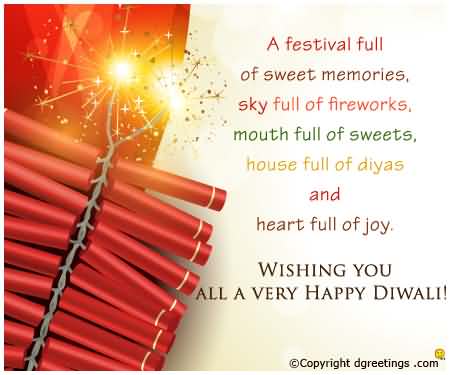 Wishing You All A Very Happy Diwali Crackers Picture
