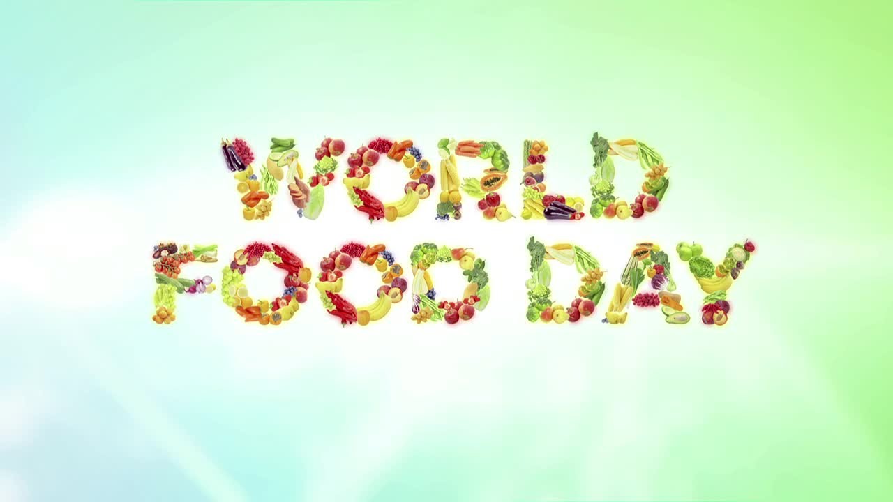 World Food Day  Text Written With Food Picture