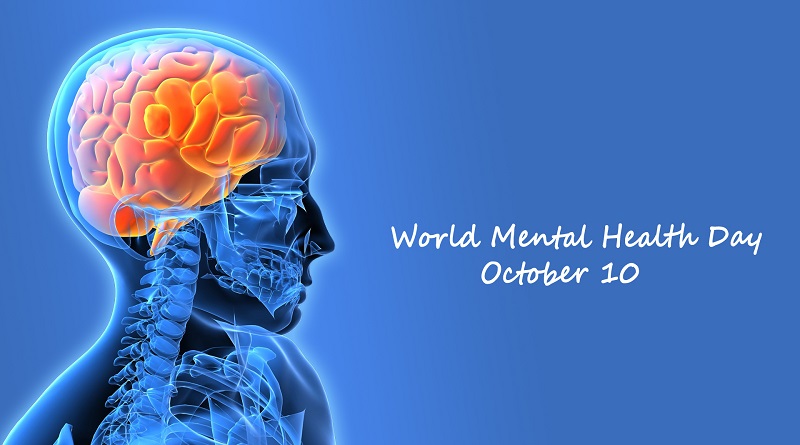 World Mental Health Day October 10 Human brain picture