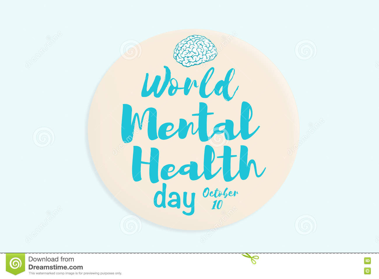 World Mental Health Day October 10 Illustration