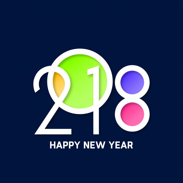 2018 Happy New Year Wishes Card