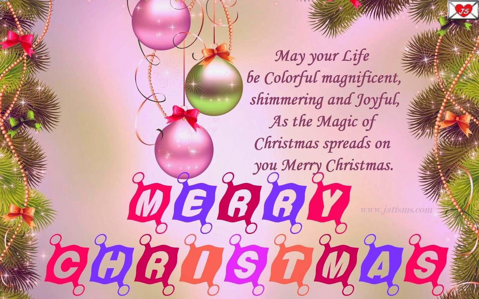 As the magic of Christmas spreads on you Merry Christmas
