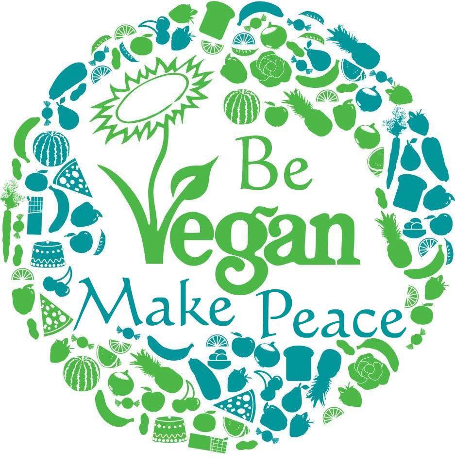 Be vegan make Peace Happy World Vegan Day