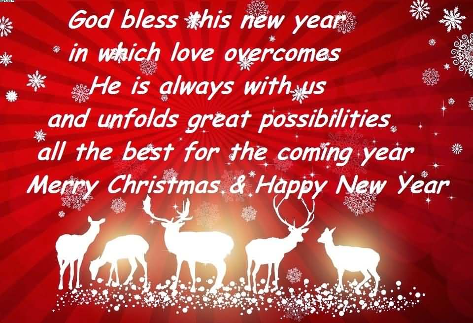 God bless this new year Happy new year