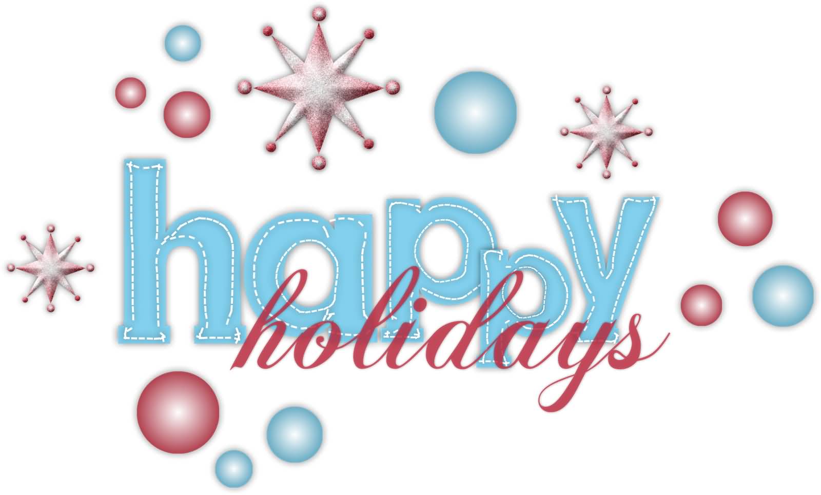 Happy Holidays Beautiful Clipart Image