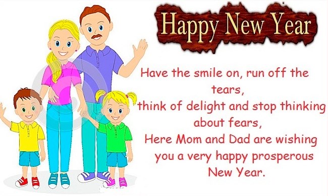 Happy New Year wishes for kids image
