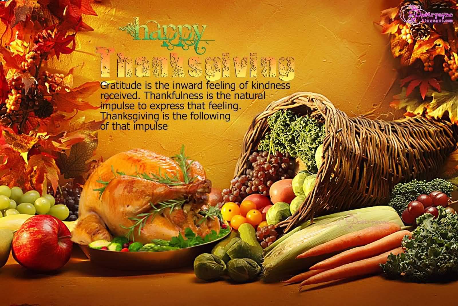 Happy Thanksgiving Food wishes wallpaper