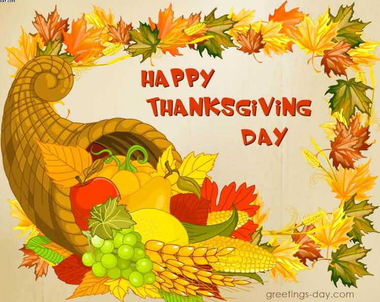 Happy Thanksgiving day illustration