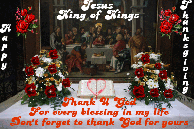 Happy Thanksgiving thank you God glitter image