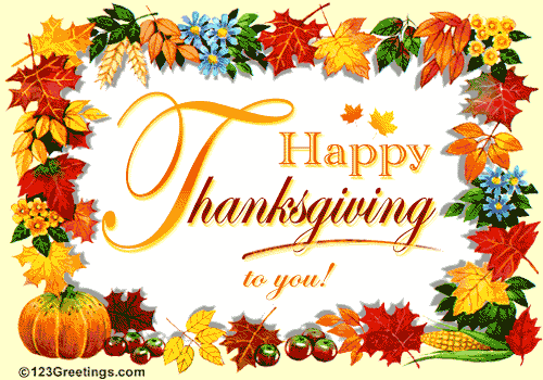 Happy Thanksgiving to you wishes card