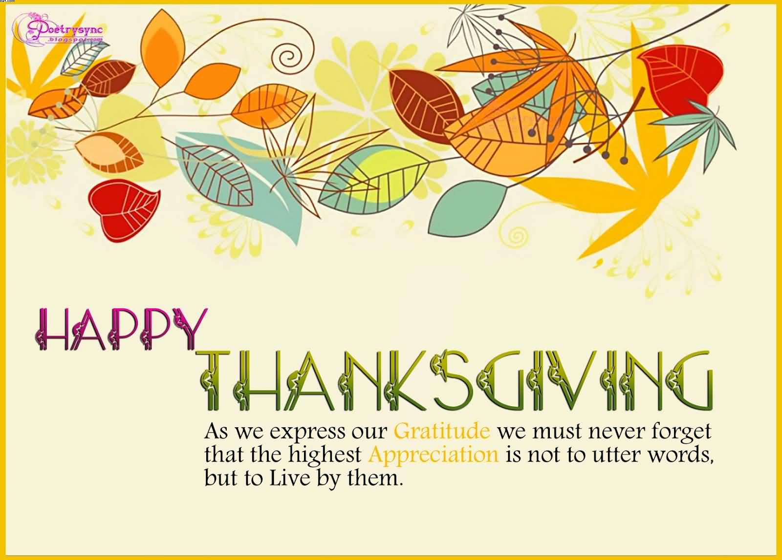 Happy Thanksgiving wishes wallpaper